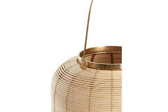 light & living Windlicht Ø24x36 5 cm VIVARO naturel+brons