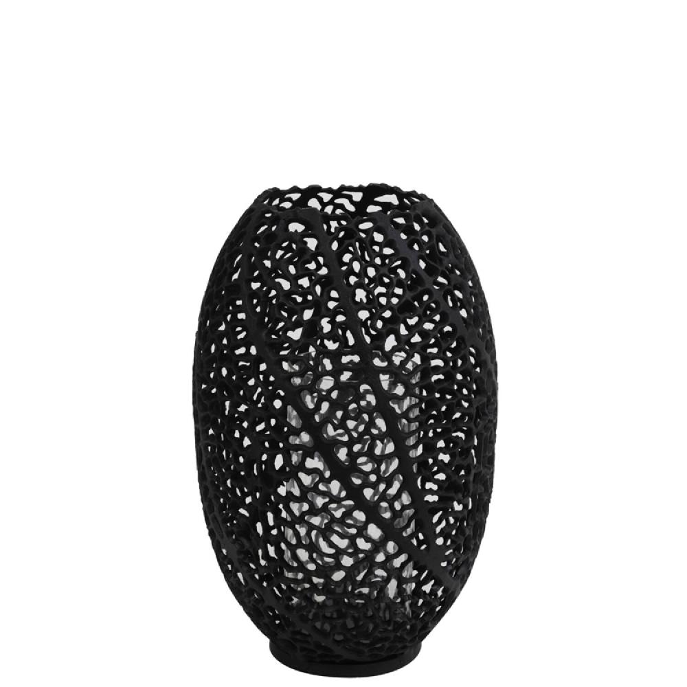 Light & Living Windlicht Ø25 5x38 Cm SINULA Mat Zwart