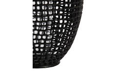 Light & Living Windlicht Ø25x39 Cm MARCIO Mat Zwart-helder Glas