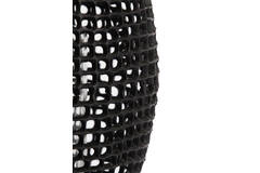 Light & Living Windlicht Ø25x39 Cm MARCIO Mat Zwart-helder Glas