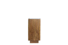 Light & Living Zuil 30x30x60 Cm GATURA Hout Donker Bruin+glas Bruin