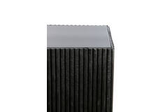 Light & Living Zuil 30x30x60 Cm GATURA Hout Mat Zwart+glas Smoke