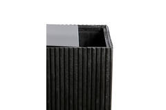 Light & Living Zuil 30x30x60 Cm GATURA Hout Mat Zwart+glas Smoke