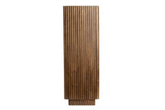 Light & Living Zuil 35x35x100 Cm GATURA Hout Donker Bruin+glas Bruin