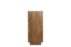Light & Living Zuil 35x35x80 Cm GATURA Hout Donker Bruin+glas Bruin