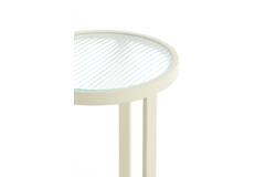 Light & Living Zuil Ø30x60 5 Cm RETIRO Helder Rib Glas+crème