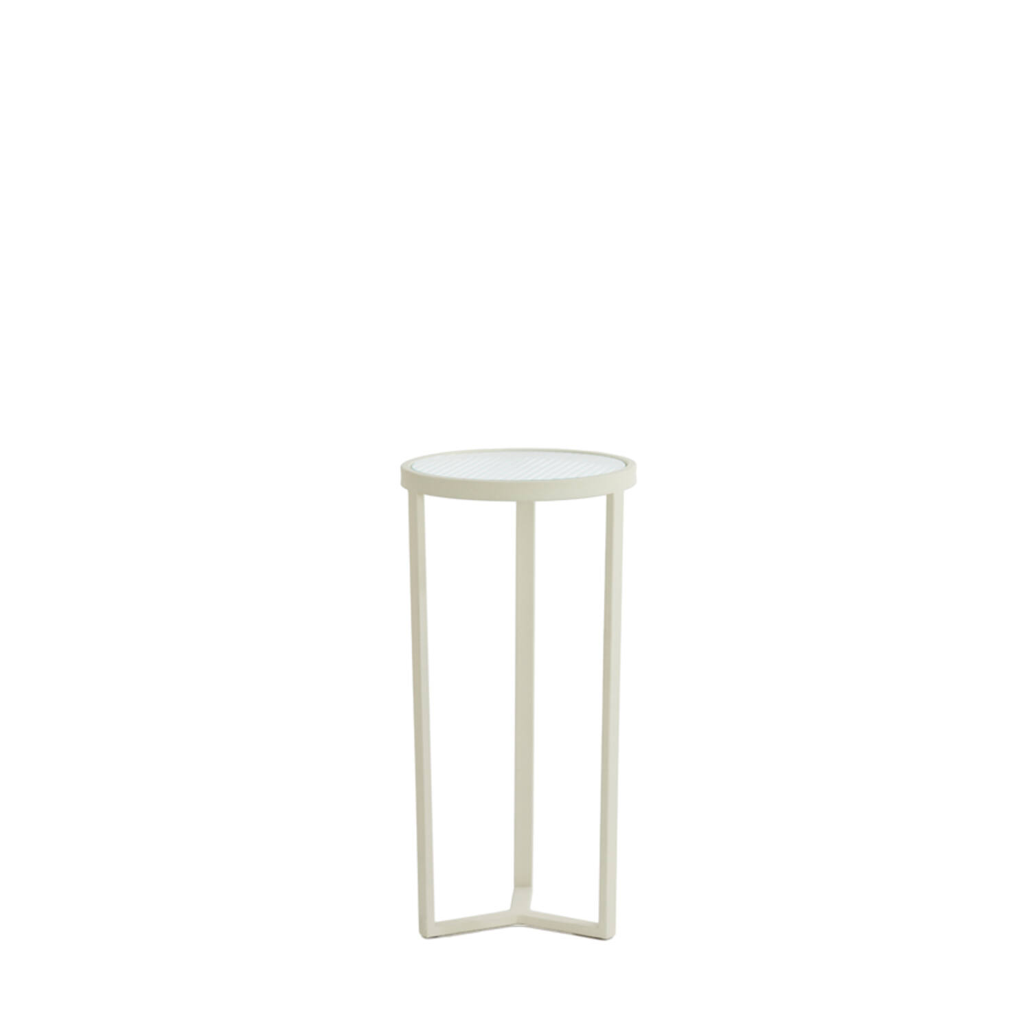 light & living Zuil Ø30x60 5 cm RETIRO helder rib glas+crème