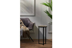 Light & Living Zuil Ø30x60 5 Cm RETIRO Mat Zwart+ruw Antiek Brons