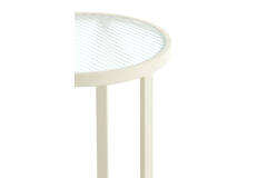 Light & Living Zuil Ø35x81 Cm RETIRO Helder Rib Glas+crème