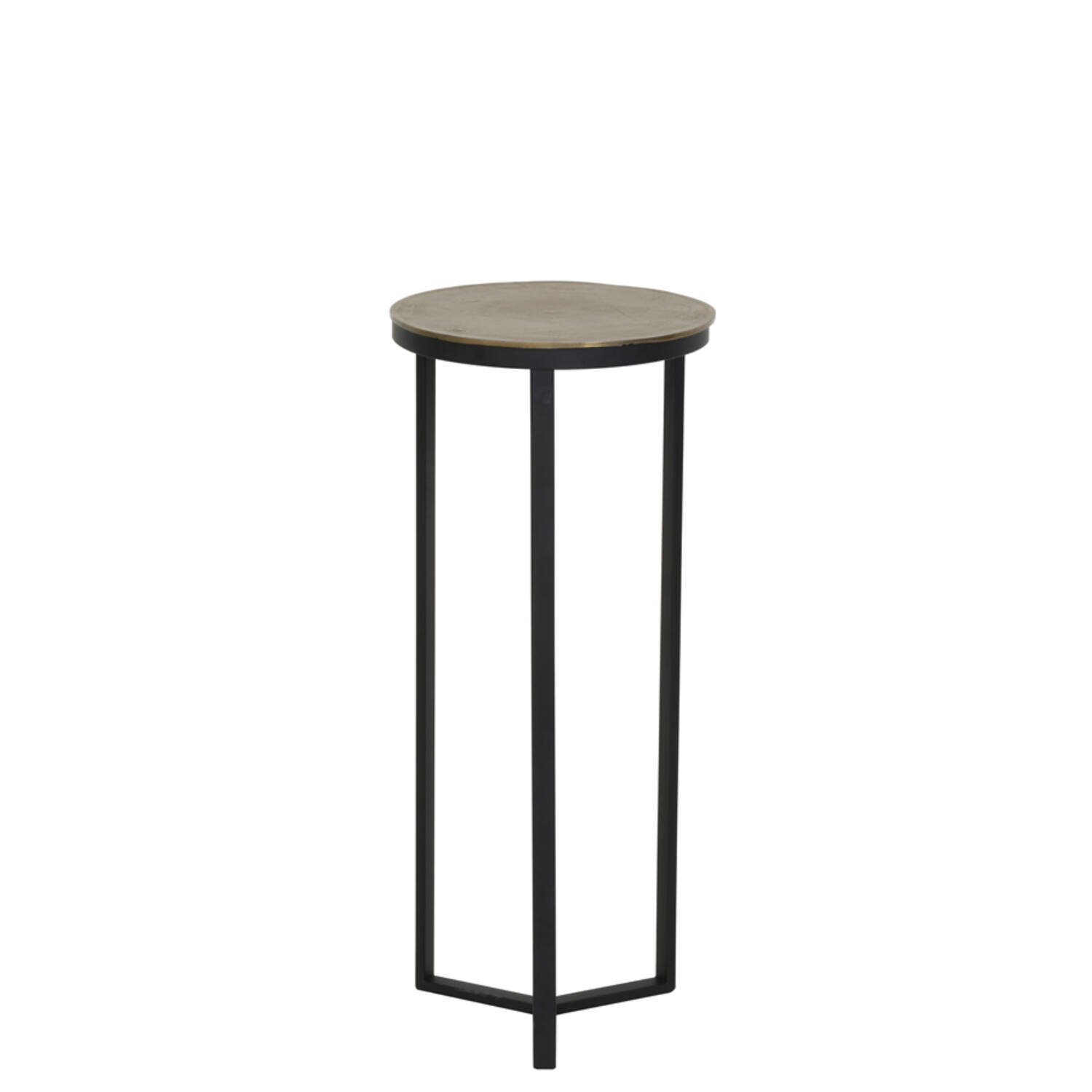 light & living Zuil Ø35x81 cm RETIRO mat zwart+ruw antiek brons