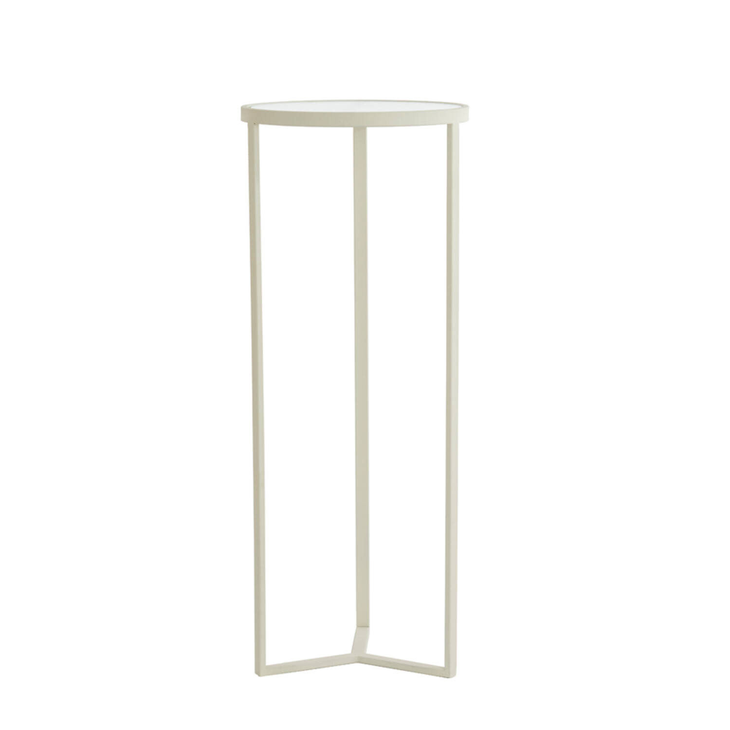 light & living Zuil Ø40x101 cm RETIRO helder rib glas+crème