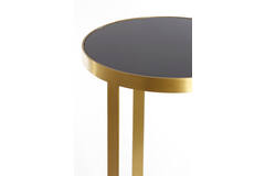 Light & Living Zuil Ø40x80 Cm TURBI Glas Zwart-mat Brons