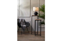 Light & Living Zuil S/2 30x30x82 5+35x35x102 Cm YARULA Hout+zwart