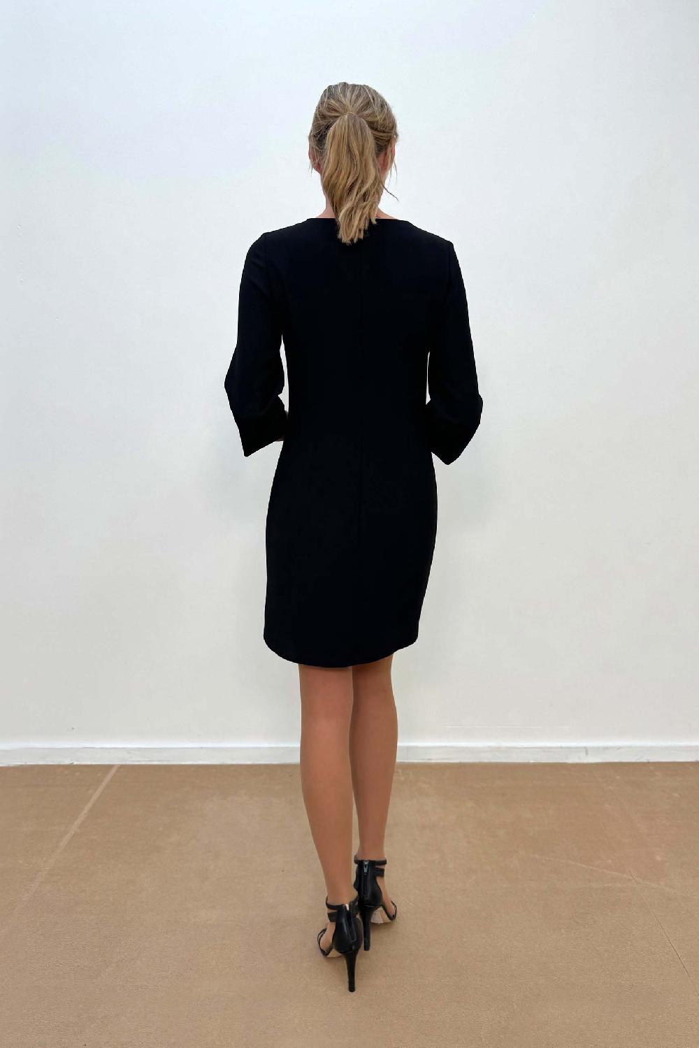 Linea Raffaelli Black Crêpe Dress