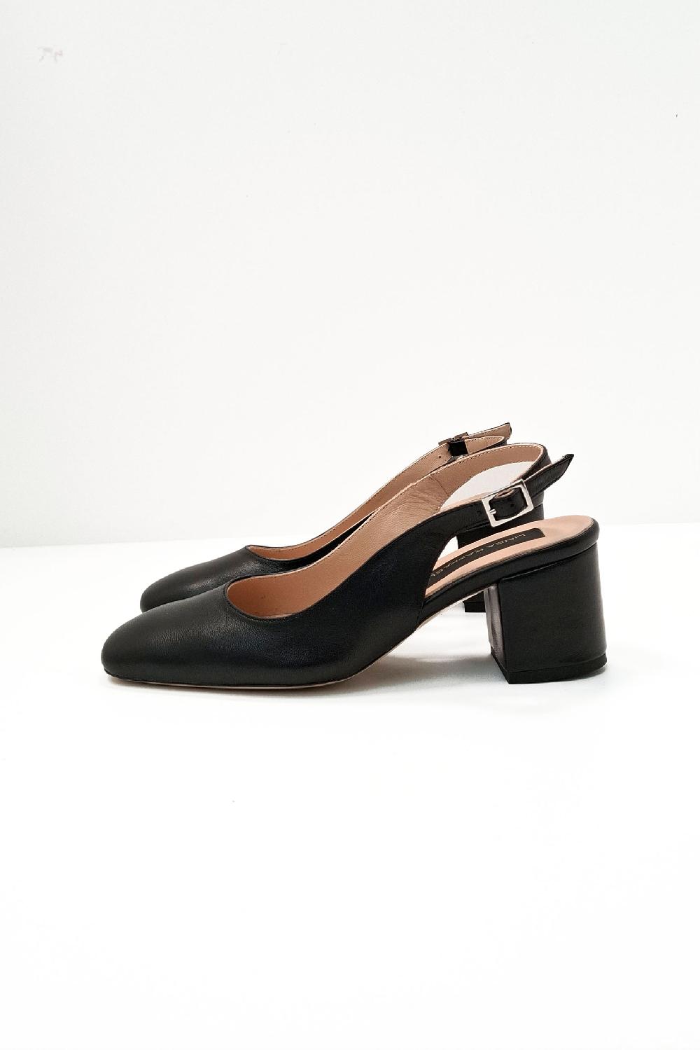 linea raffaelli Black slingbacks