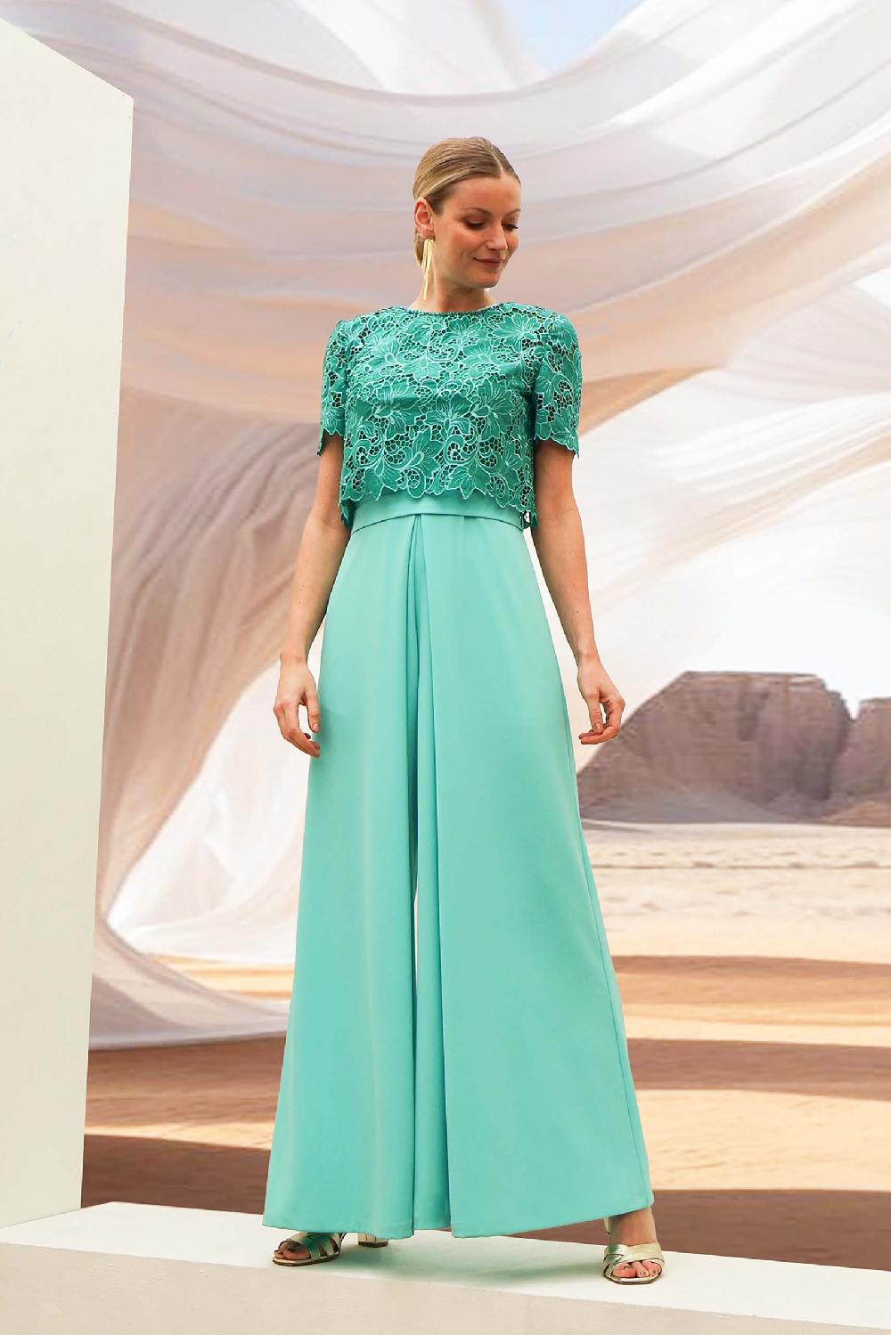 linea raffaelli Green lace combi