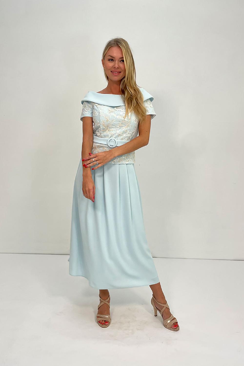 linea raffaelli Light blue & white combi