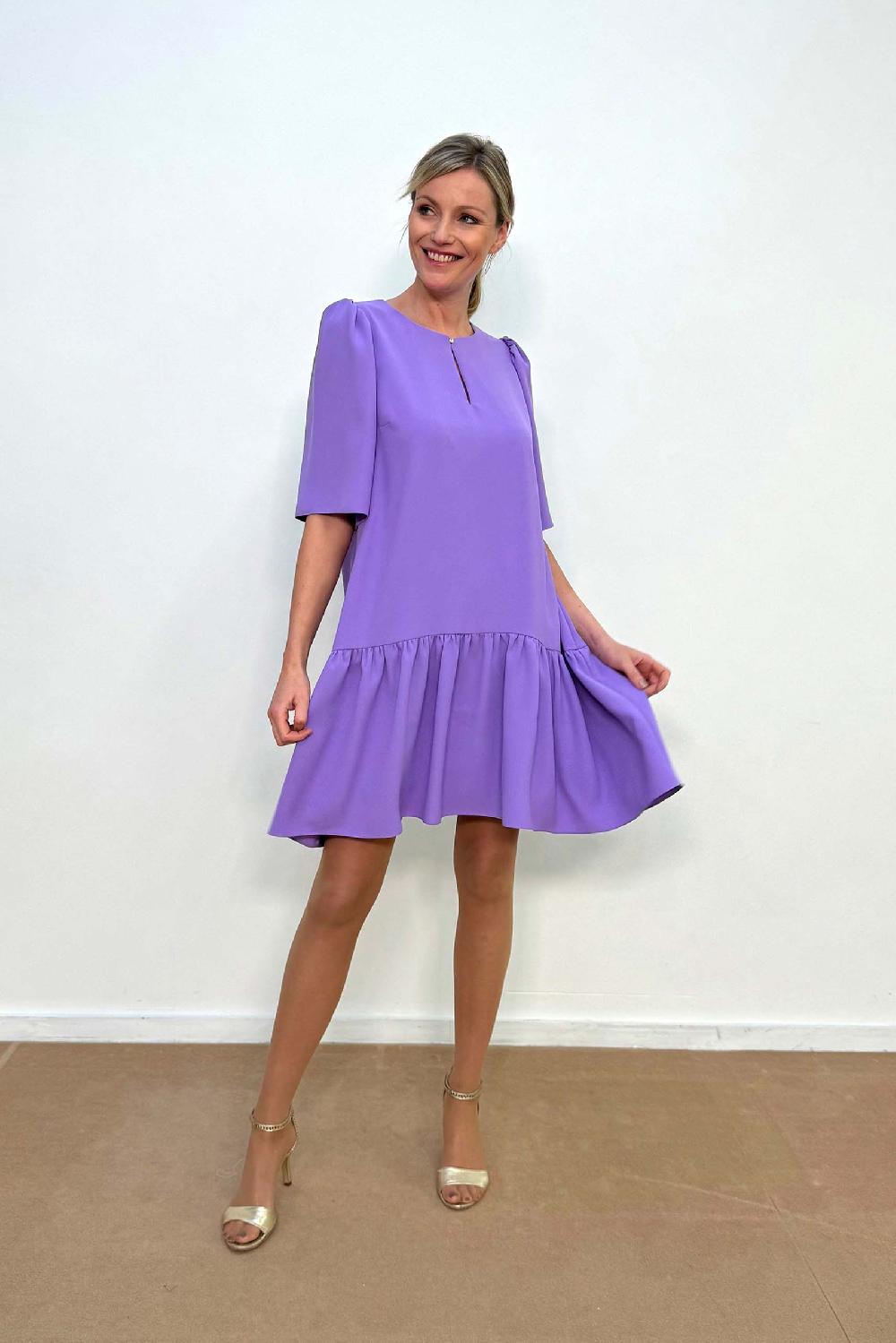 Linea Raffaelli Lilac Loose Dress