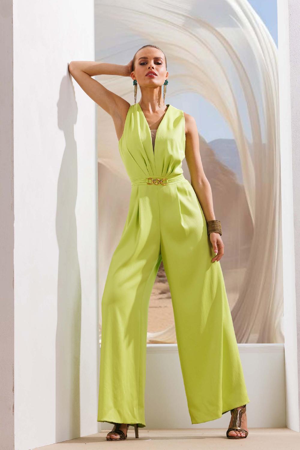 linea raffaelli Lime green jumpsuit