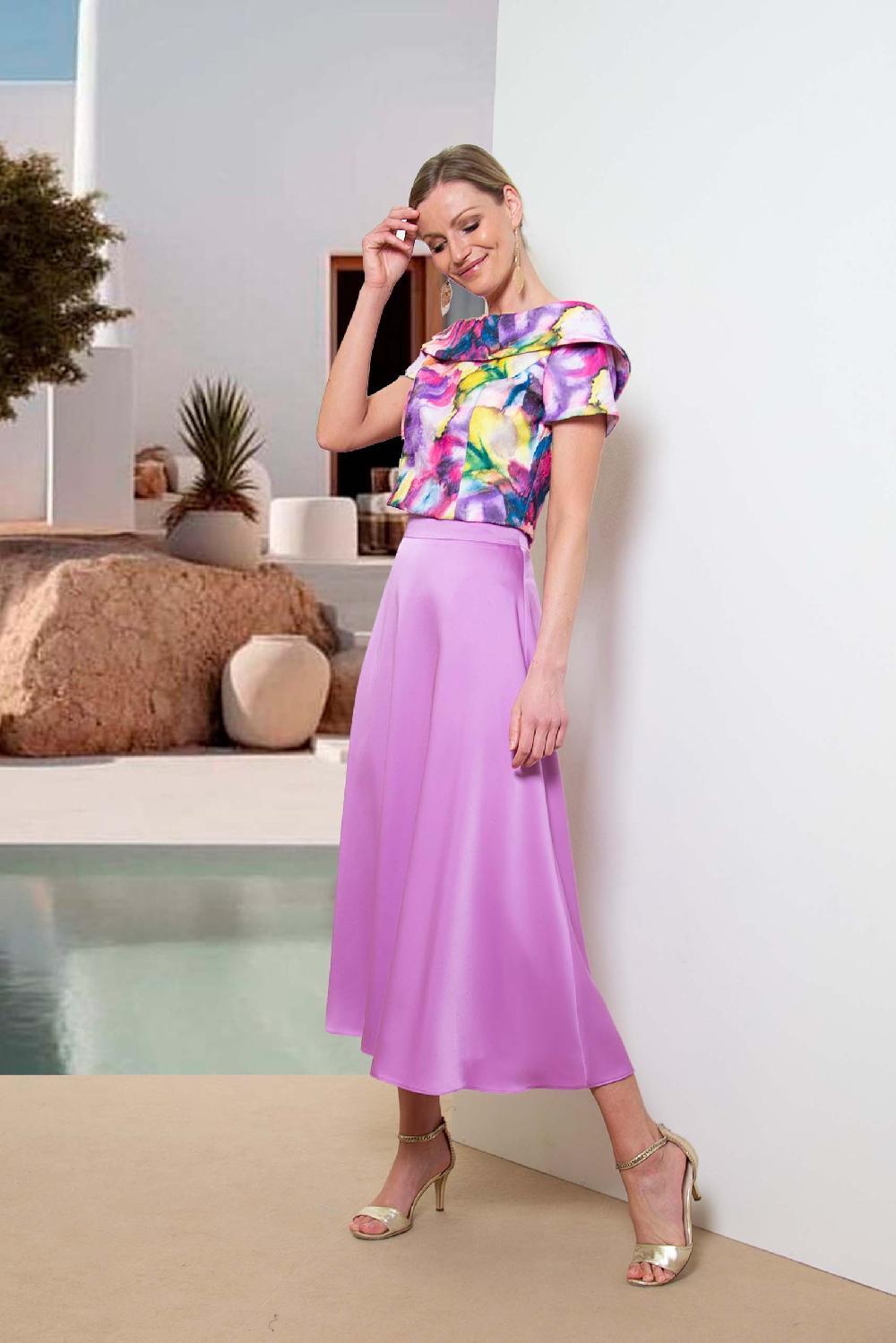 linea raffaelli Multi-color & violet combi