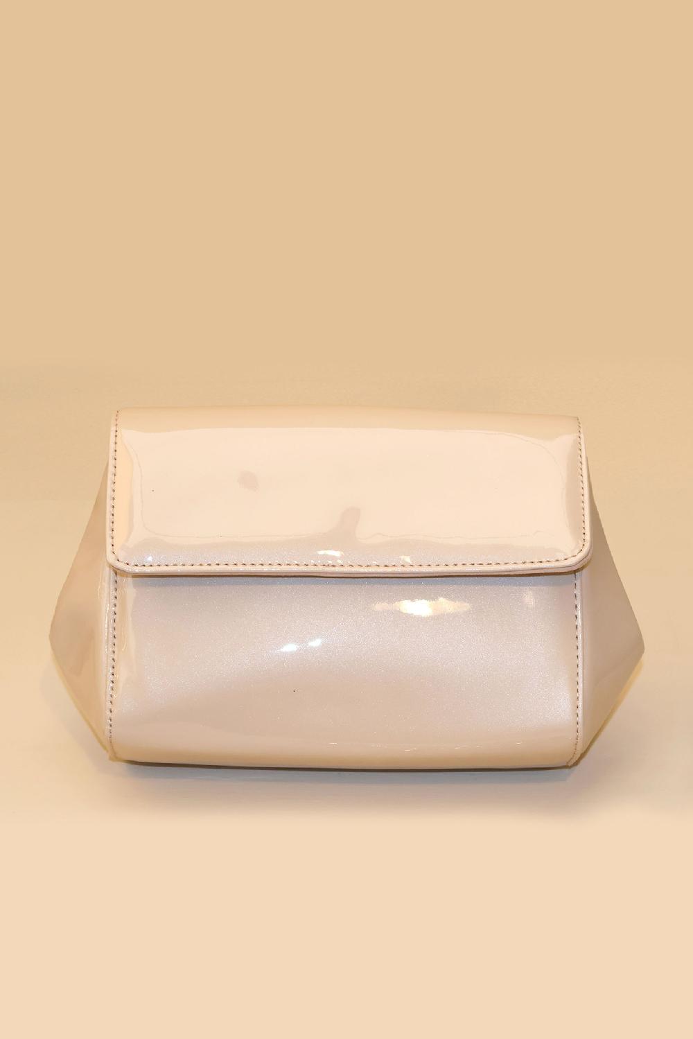 linea raffaelli Nude lacquer clutch