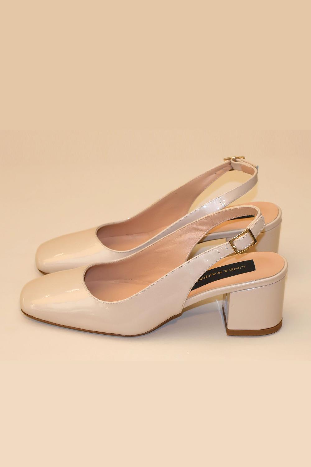 linea raffaelli Nude slingbacks