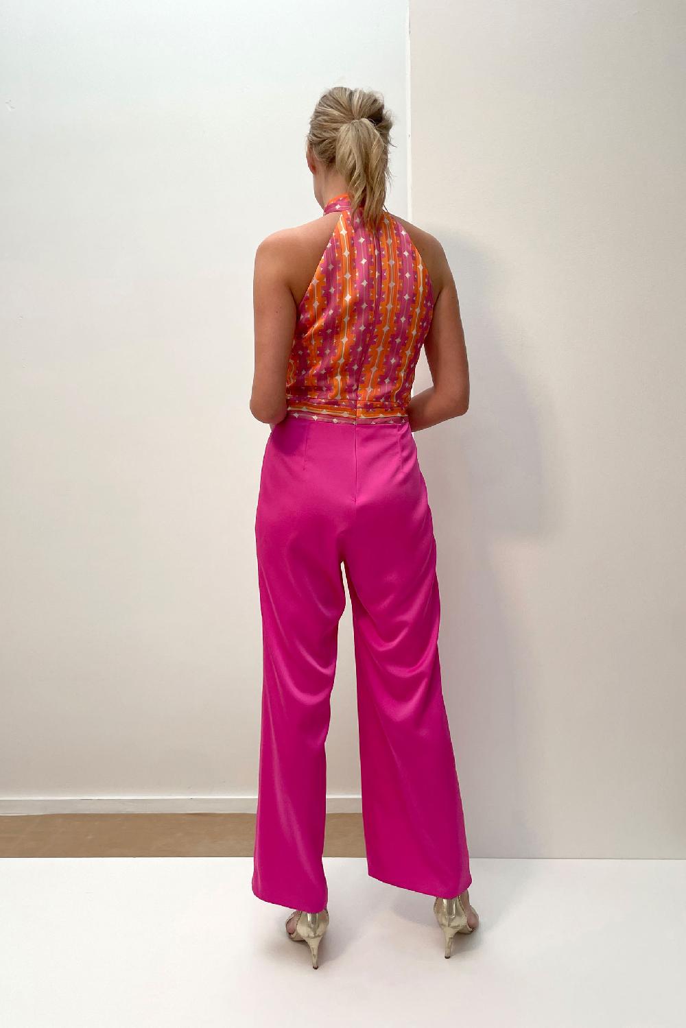 Linea Raffaelli Orange & Fuchsia Jumpsuit
