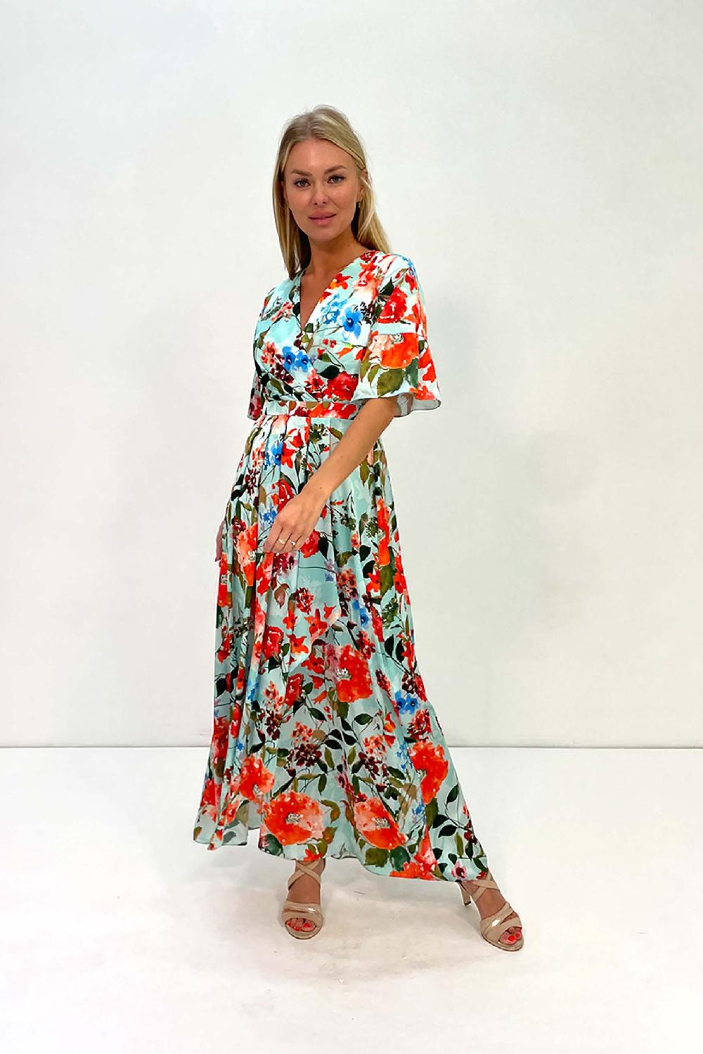 linea raffaelli Turquoise dress