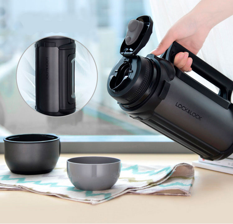 Lock & Lock Grote Thermoskan HOT&COOL 1 5 Liter – Zwart