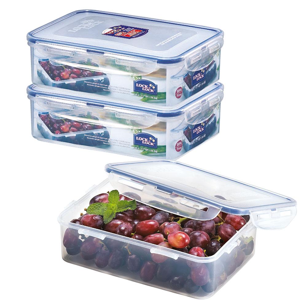 lock & lock B-keus | Vershouddozen 1600 ml set 3-delig