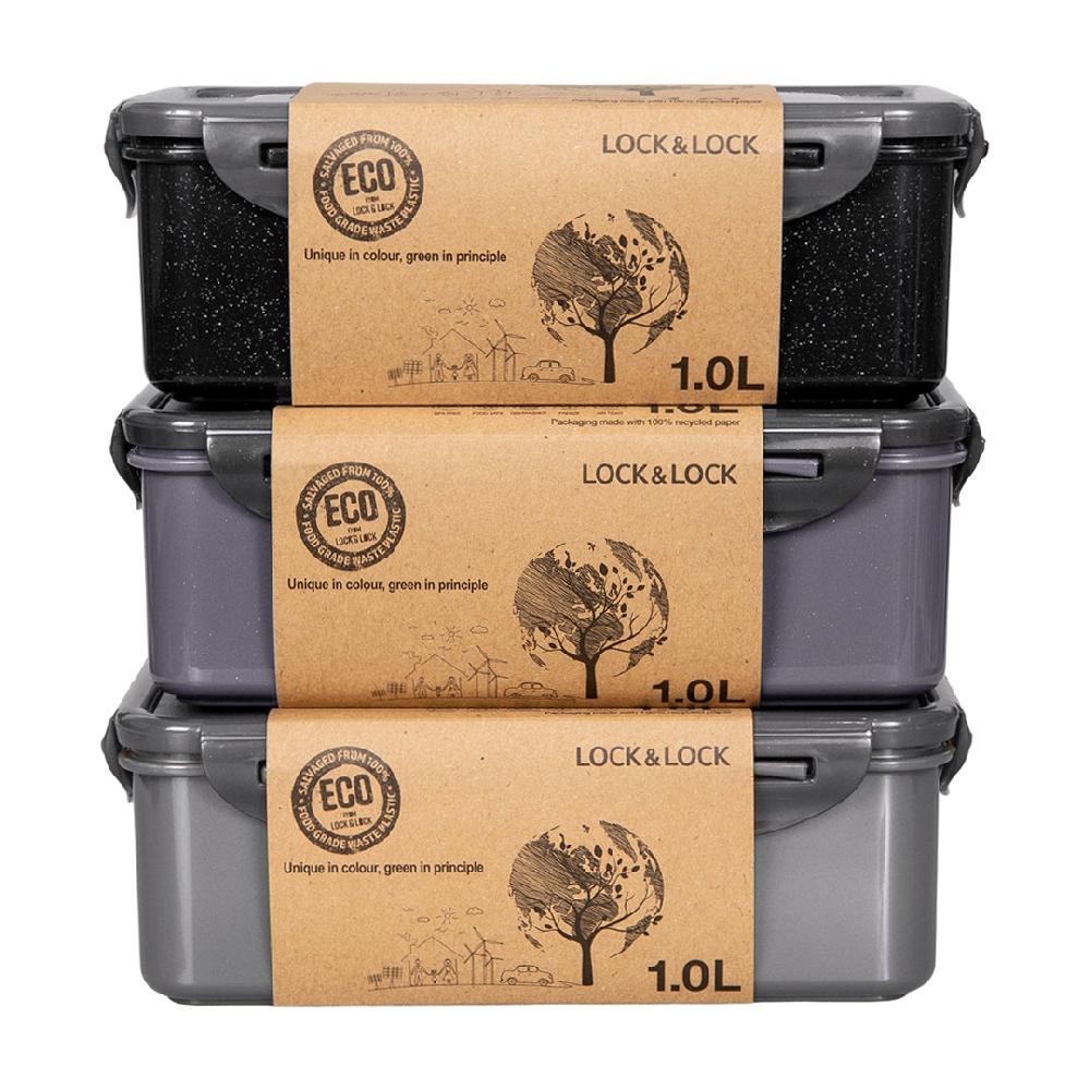 Lock & Lock ECO Vershouddozen 1000 Ml Set 3-delig