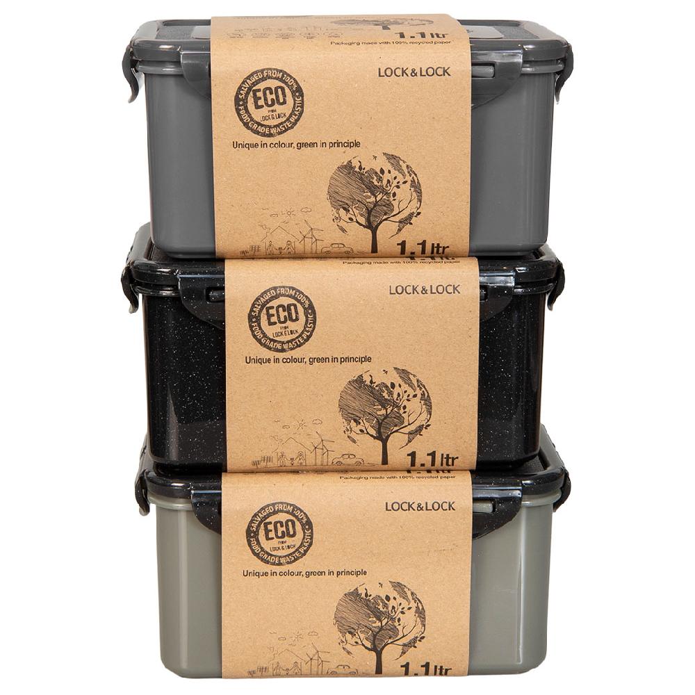 Lock & Lock ECO Vershouddozen 1100 Ml Set 3-delig