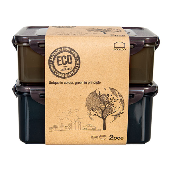 Lock & Lock ECO Vershouddozen Set 2-delig Mix