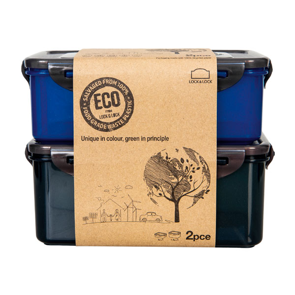 Lock & Lock ECO Vershouddozen Set 2-delig Mix