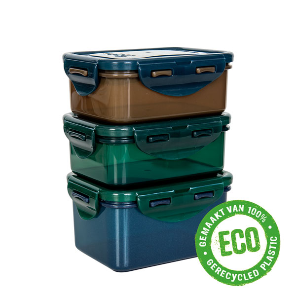 lock & lock ECO vershouddozen set 3-delig mix klein