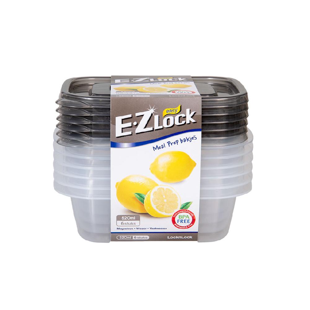 Lock & Lock Meal Prep Bakjes 520 Ml | 6 Stuks