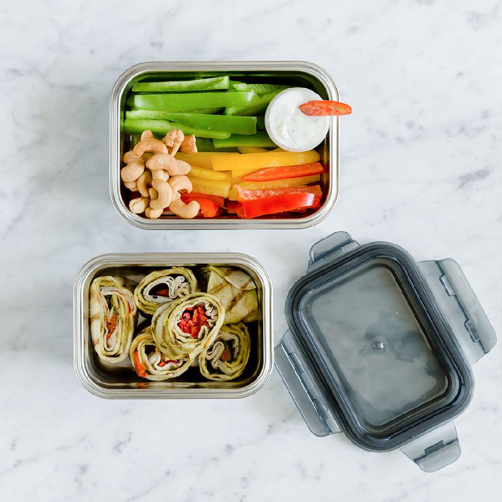 Lock & Lock MIX & MATCH | RVS Lunchboxen En Snackdoosjes