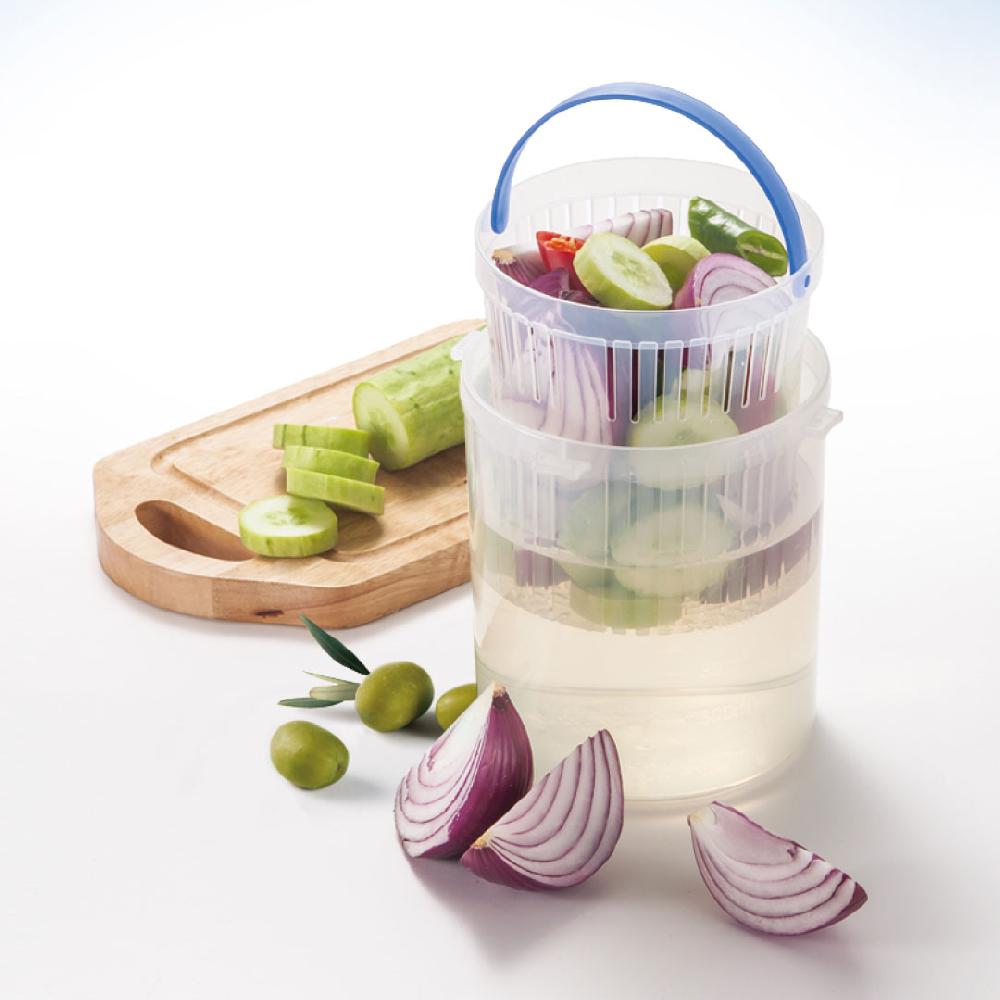 Lock & Lock Ronde Vershouddoos 1400 Ml Met Tray