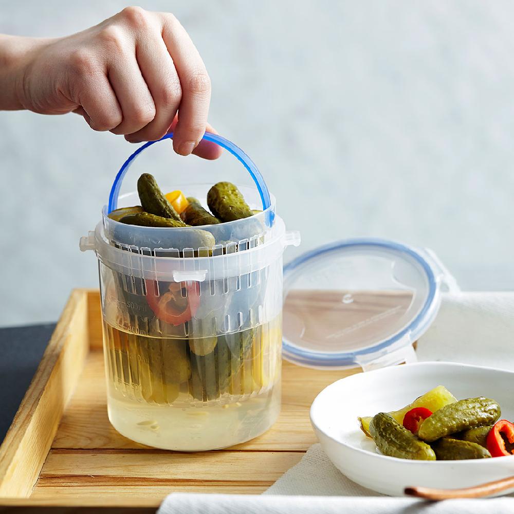 Lock & Lock Ronde Vershouddoos 1400 Ml Met Tray