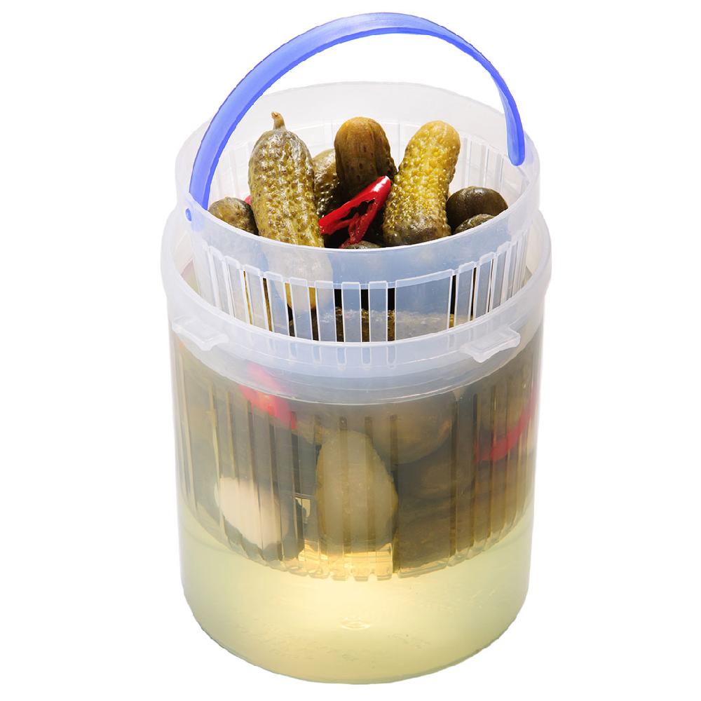 lock & lock Ronde vershouddoos 1400 ml met tray