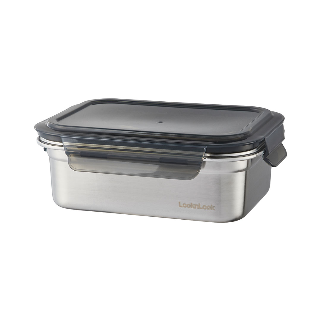 Lock & Lock RVS Vershouddoos 1200 Ml Met Gravering