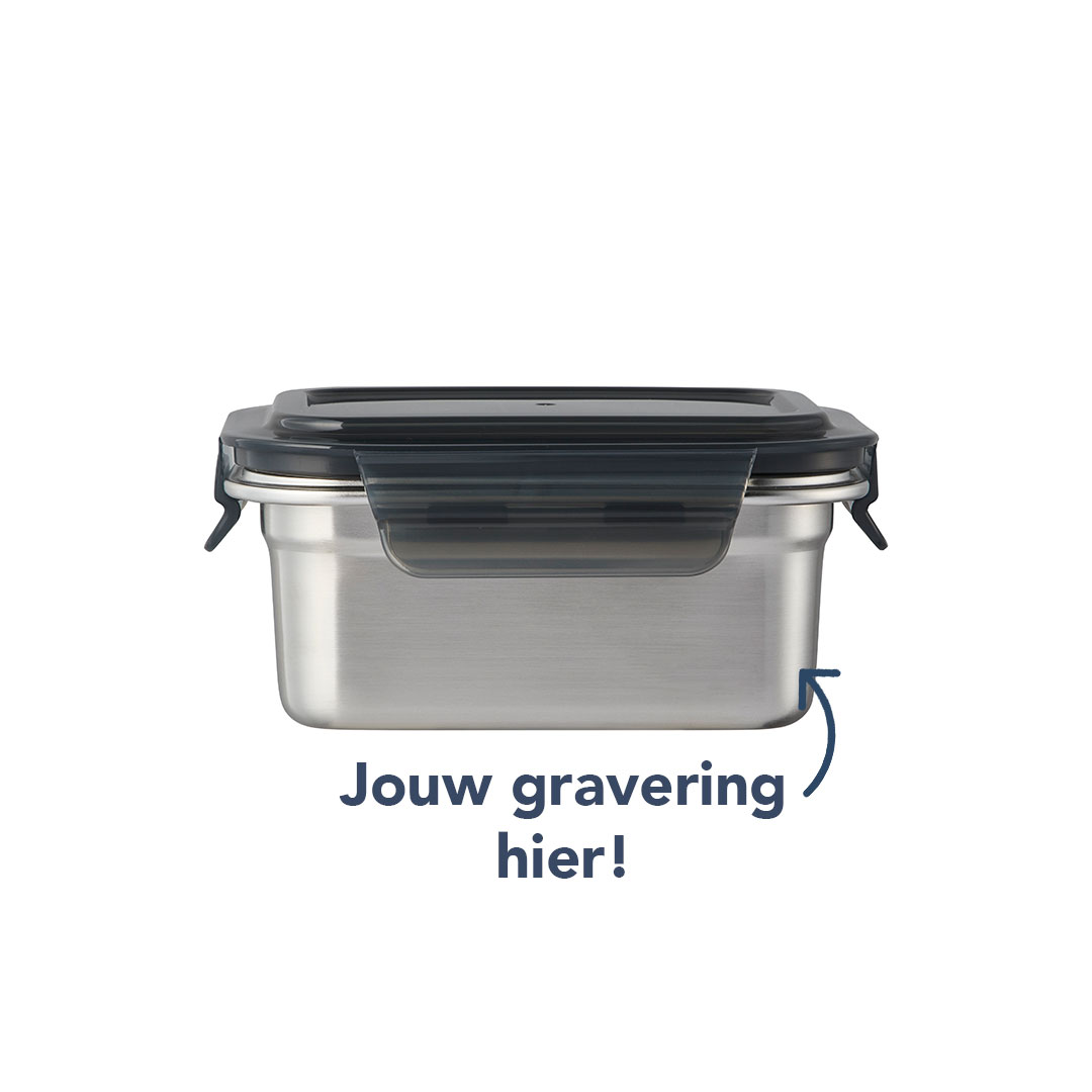 lock & lock RVS vershouddoos 500 ml met gravering