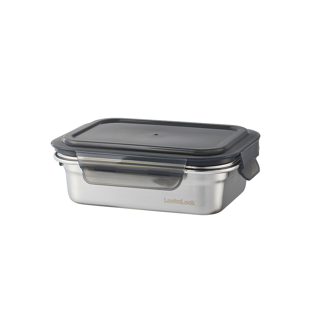 Lock & Lock RVS Vershouddoos 600 Ml Met Gravering