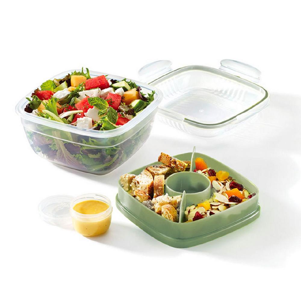 Lock & Lock Salade Lunchbox 950 Ml Met Groene Tray