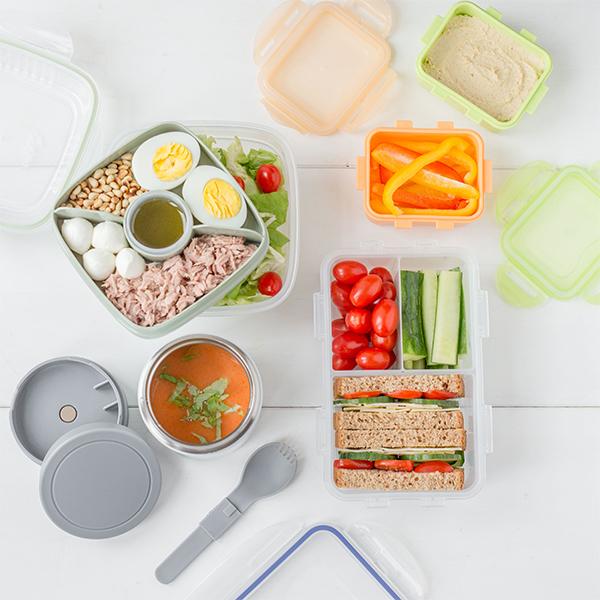 Lock & Lock Salade Lunchbox 950 Ml Met Groene Tray