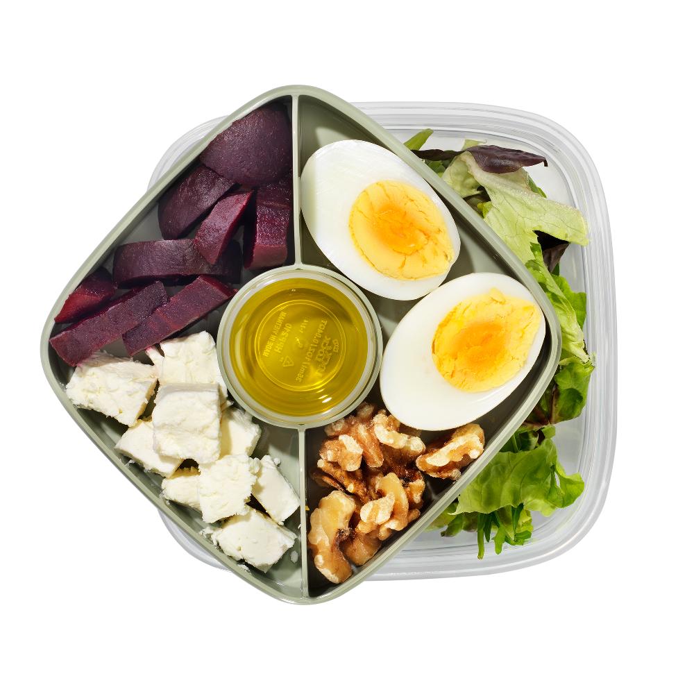 lock & lock Salade lunchbox 950 ml met groene tray