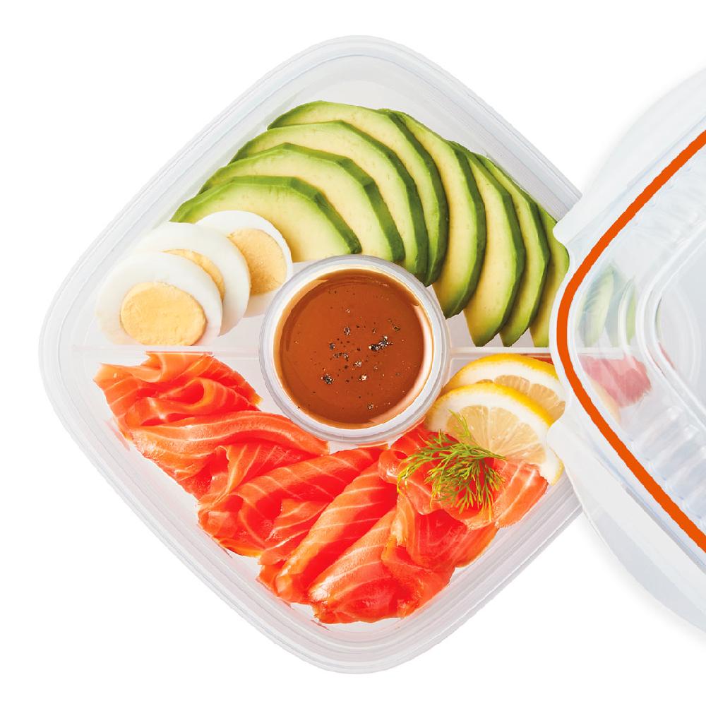 Lock & Lock Salade Lunchbox Met Tray 1600 Ml