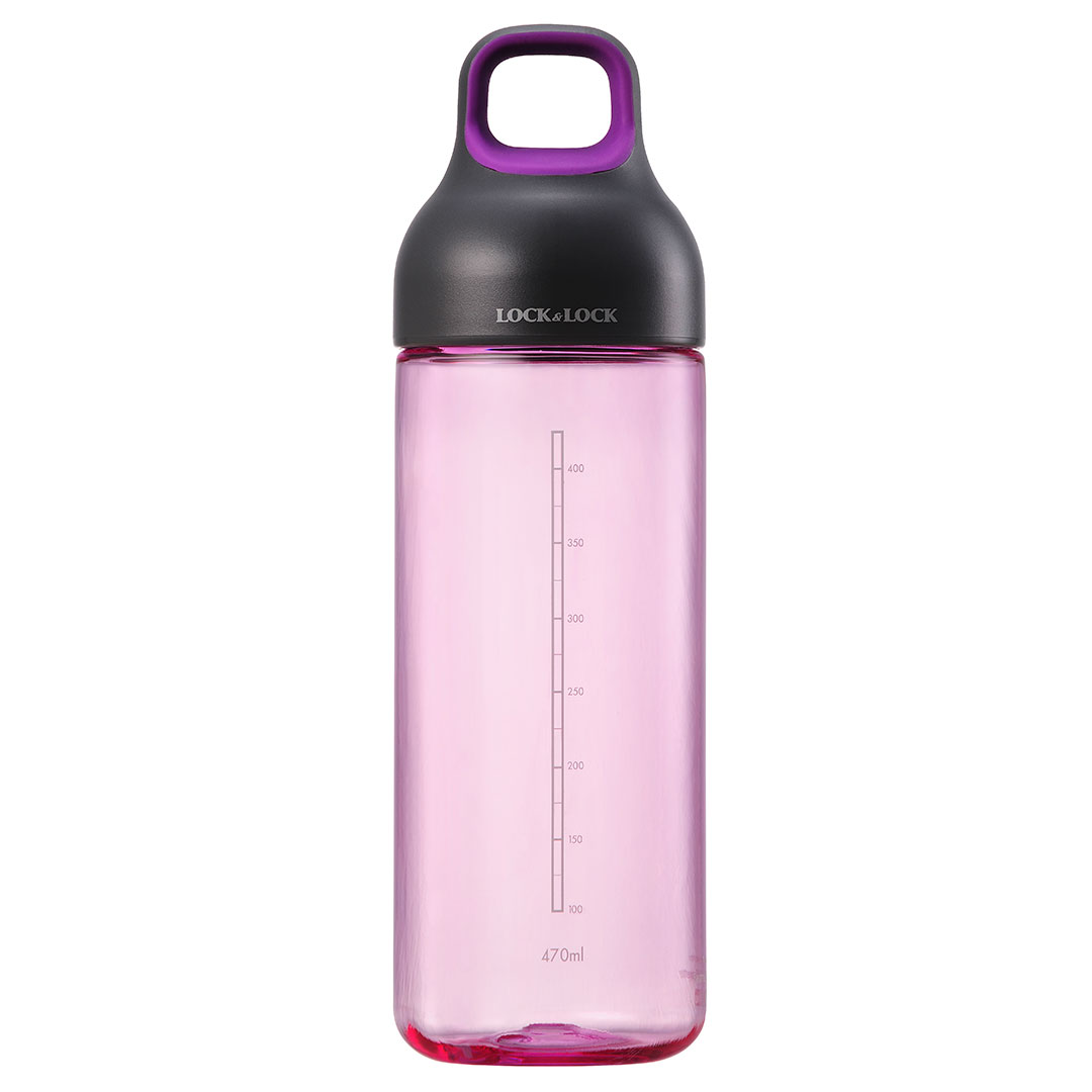 lock & lock Waterfles roze van luxe Tritan 470ml