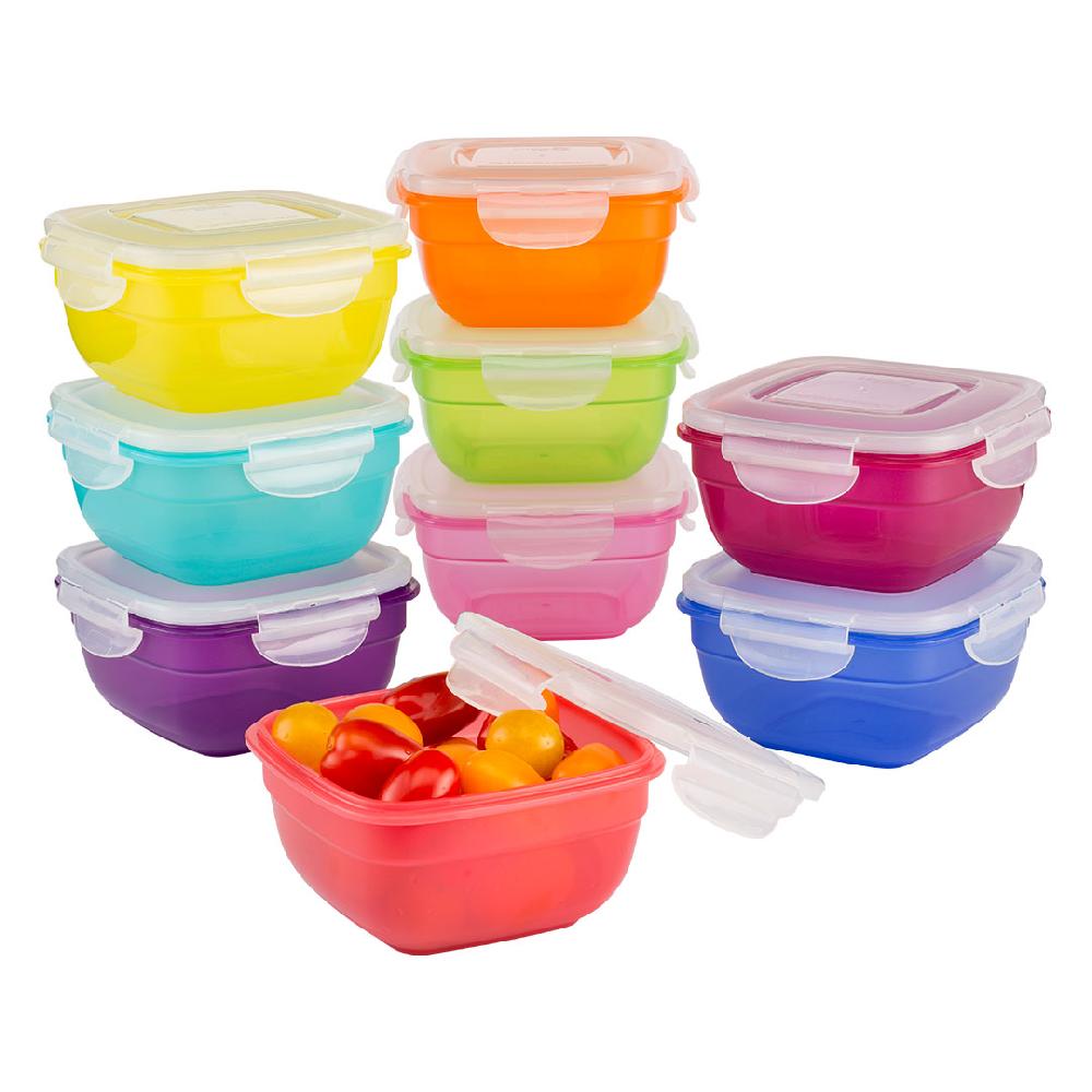 lock & lock Set vershouddozen 9-delig (9x 520ml) Multicolor Mix