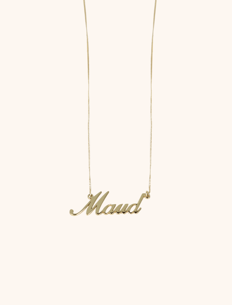 lott. gioielli 9 Karaat Vintage naam ketting 1-4 letters